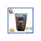 3 Color 2+1 Mixed Flavours Soft Commercial Ice Cream Machine With CE