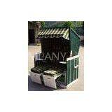 Double Seat Roofed Wicker Beach Chair For Outdoor Garden Leisure thumbnail-1