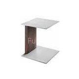 Aluminium Color Walnut Wooden Coffee Table For Commericial and Residential thumbnail-1