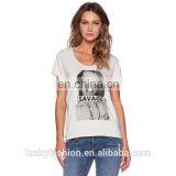 Custom Casual Short Sleeve Plain t Shirt Print for Women thumbnail-1