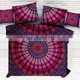 Indian Latest Purple Mandala Duvet Cover With Pillow Cover Cushion Cover Queen Size Doon Cover