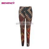Women Patch Printing Pants Pattern Legging Sports Pants