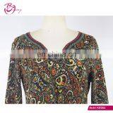 2017 Newest Kaftan Style Big Size Heart Printing One Piece Ropa Mujer Tunic for Mature Woman thumbnail-5