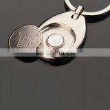 Supermarket Metal Shopping Cart Coin Holder Keychain thumbnail-3