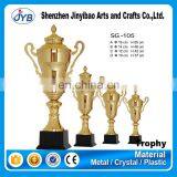Fancy Quality Custom Logo Metal Golden Trophy Cup With Ears thumbnail-1
