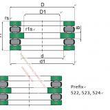 51128 M 51228 M 51130 M 51230 M 51330 M 51430 M 51132 M 51232 M 52232M 62332M 52234M, Single Double Row Thrust Ball Bearings thumbnail-3