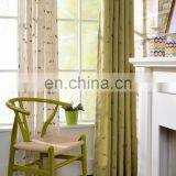 Fantasy Leaf Pattern Elegant Plain Embroidered Texture Linen Curtain for Decor thumbnail-2