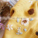 Children's Embroidery Flowers Sweater 2020 Full Sleeves Clothes Girls Sweater thumbnail-4