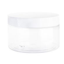 High Quality 300ml PET body scrub container, sleeping mask cream jar,300g Clear PET Face Cream Jar