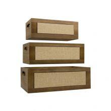 Rustic Wooden Decorative Nesting Crates thumbnail-1