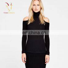 Вязаное платье изCashmereдля женщин с вырезом на плечах, сверхдлинное thumbnail-1