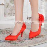 Hot Sale Elegant Designer Lady Silver Gray Bridal Wedding Office Party Dress Shoes thumbnail-4