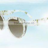 Ladies New Model Flower Heat Transfer Printing Frame Sunglasses thumbnail-5