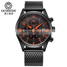 OCHSTIN GQ043B Men Businessman Watches Stainless Steel Metal Quartz Watch Wholesale Wrist thumbnail-4