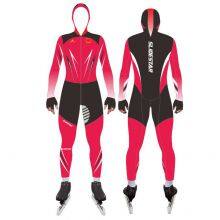 High Quality Wholesale Breathable Junior Custom Short Track Ice Speed Skating Suit Skating Skin Suit thumbnail-1