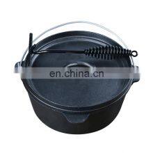 Plain Black Large Cast Iron Hot Jambalaya Pot Rice Cooker And Cook Pans Price thumbnail-5