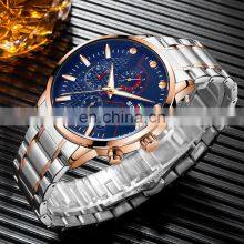 SWISH 0025 Top Brand Luxury Men Watches Waterproof Stainless Steel Wristwatch Men's Chronograph Casual Quartz Watch thumbnail-4