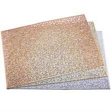 Rectangle PVC Hollow Decorative Mat Thermal Insulation Non-slip Dining Table Creative Western Placemat thumbnail-4