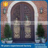 Finely Processed Single Wrought Iron Sliding Entry Doors thumbnail-3