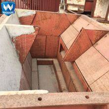Wear Steel Plate Liner Coal Chute Bunker ASTM Wear-Resistant Steel Custom Including Cutting Welding Bending Punching thumbnail-2