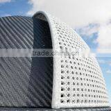 Popular New Design White and Black Rattan Outdoor Sun Lounger Wicker Patio Daybed Round thumbnail-2