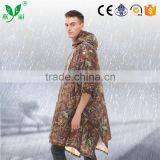 YANLI Custom Camouflage Waterproof Poncho Raincoat With Pvc Coated thumbnail-3