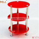 Hot Sale Modern Design 3 Tier Shelf Metal Side Table thumbnail-1