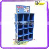Retail Bookshop Children Textbooks POP Cardboard Corrugated Cells Floor Display Shelf thumbnail-2