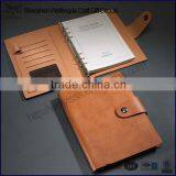 Custom a5 italian PU leather 6 ring binder planner with snap clasp
Quality Choice