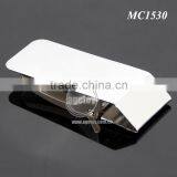 Engrave Hollow Zinc Alloy Pocket Slim Cash Clip Personalized Folding Stainless Steel Metal Money Clip Gift thumbnail-5