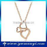 China jewelry wholesale 18K gold necklace with rhinestone diamond necklace N0420