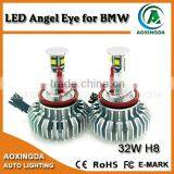 32 Watt H8 CR-EE LED Angel Eye Bulbs for 08-11 E82 E88 32W Lights Halo Markers