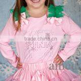 Rhinestone I'm Dreaming of a PINK Christmas Light Pink Long Sleeves Tee thumbnail-1