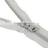 2015 Hot Sale #3 Open End Auto Lock White Color Plastic Zipper thumbnail-3