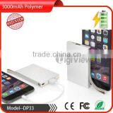 Unique 3000mah Polymer Battery Power Bank Mobile Digital Charger Silicone Credit Card Slot Ultra Slim Size thumbnail-2