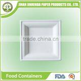 Disposable Party 6 Inch Paper Square Plates With Sugarcane thumbnail-3