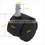 Hot Sale Fine 50mm Black Swivel Plastic Office Furniture Caster Wheel thumbnail-4