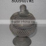 Industrial French Wire Basket Holder for Plant and Fruit