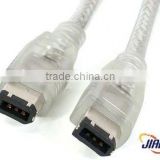 15 ft Transparent IEEE 1394 Firewire Cable 6-6 M/M