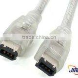 15 ft Transparent IEEE 1394 Firewire Cable 6-6 M/M