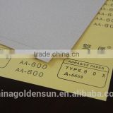 EQ85 yellow paper Aluminum Oxide Dry abrasive coated sandpaper for steel