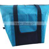 Insulated Cooler Lunch Tote Bag With Zipper Closure thumbnail-1
