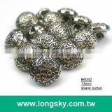 (#B6042/13mm) Taiwan Made Classical Plated Cloud Stripes Small Shank Buttons for Lady Dress thumbnail-1