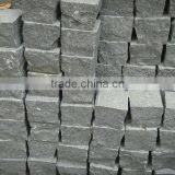 Hot sale flamed black cobblestone for sale