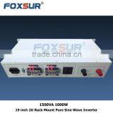 Industrial products with Top quality Off grid 1500VA 1000W 48V dc to 110V ac 19 inch 2U Rack Mount Pure Sine Wave Inverter