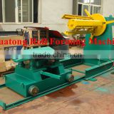 metal uncoiler machine with car