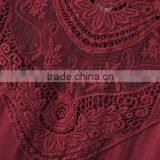 Women Clothing Short Sleeve Round Collar Casual Lace Blouse for Women thumbnail-6