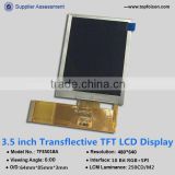 3.5inch tft lcd screen transflective display with 480*640 resolution for electronic product --TF35018A