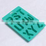 2015 OEM Unique Various Novelty Alphabet Shaped Silicone Ice Cube Tray