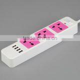 Power Outlet, Extension Socket With 4 USB Socket .